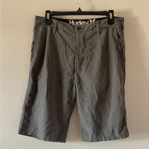 Hurley Men's Gray Flat Front Shorts